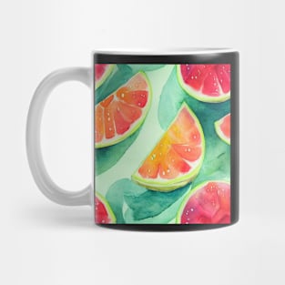 Watercolor citrus pattern design Mug